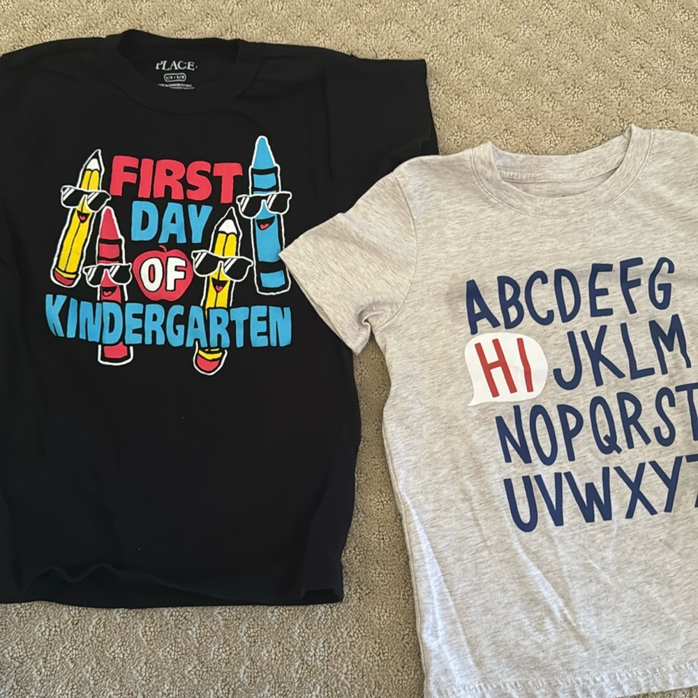 First day of Kindergarten / ABC “HI”T-shirt Bundle